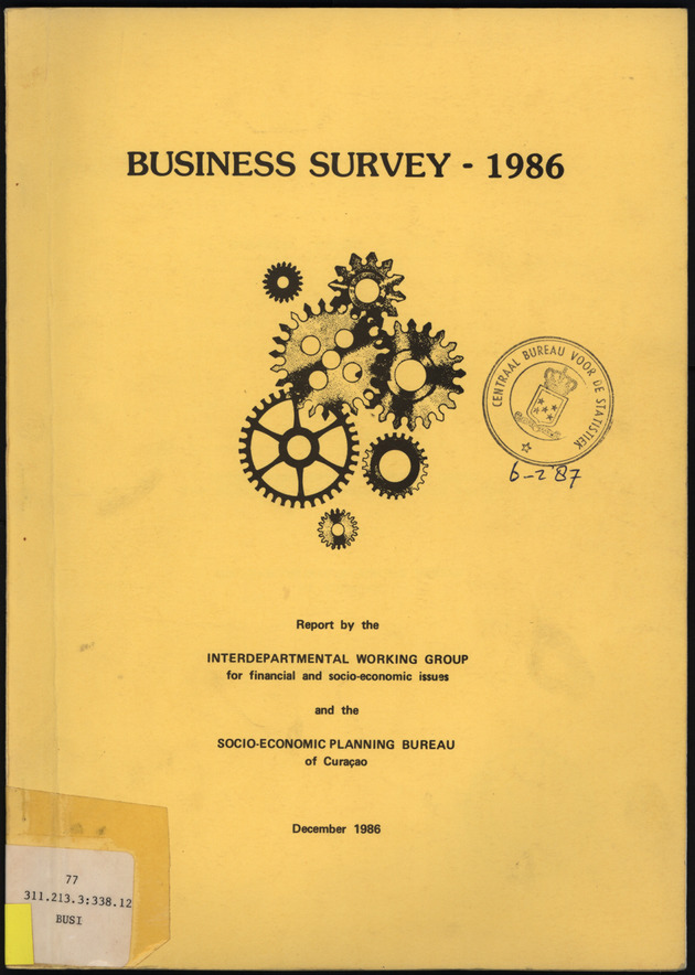 Business Survey 1986 - Front Cover