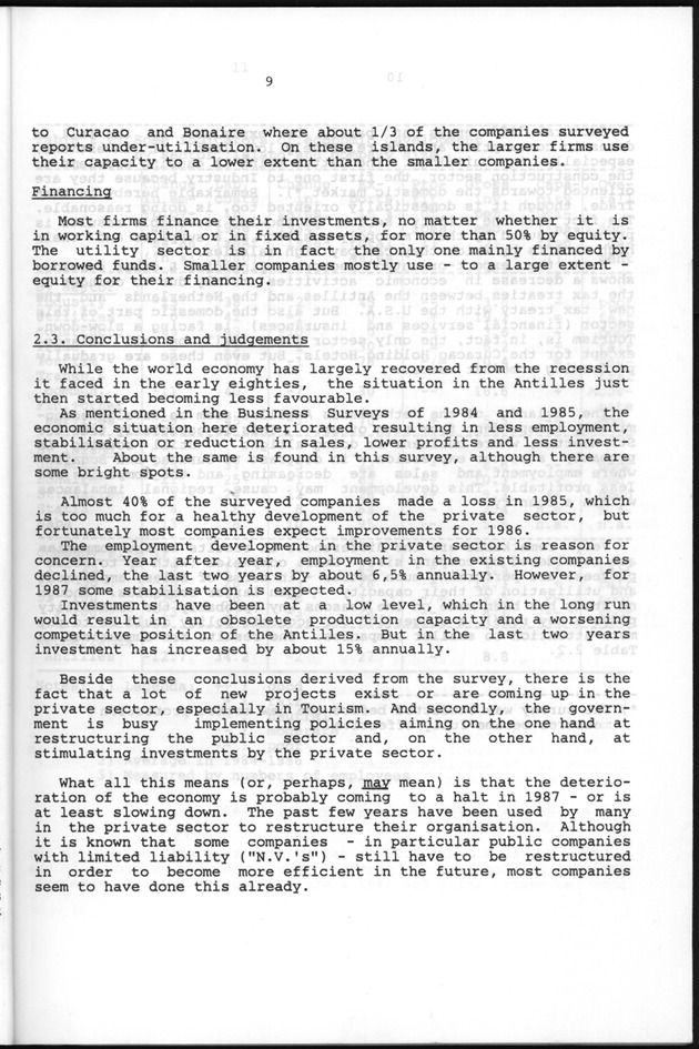 Business Survey 1986 - Page 9