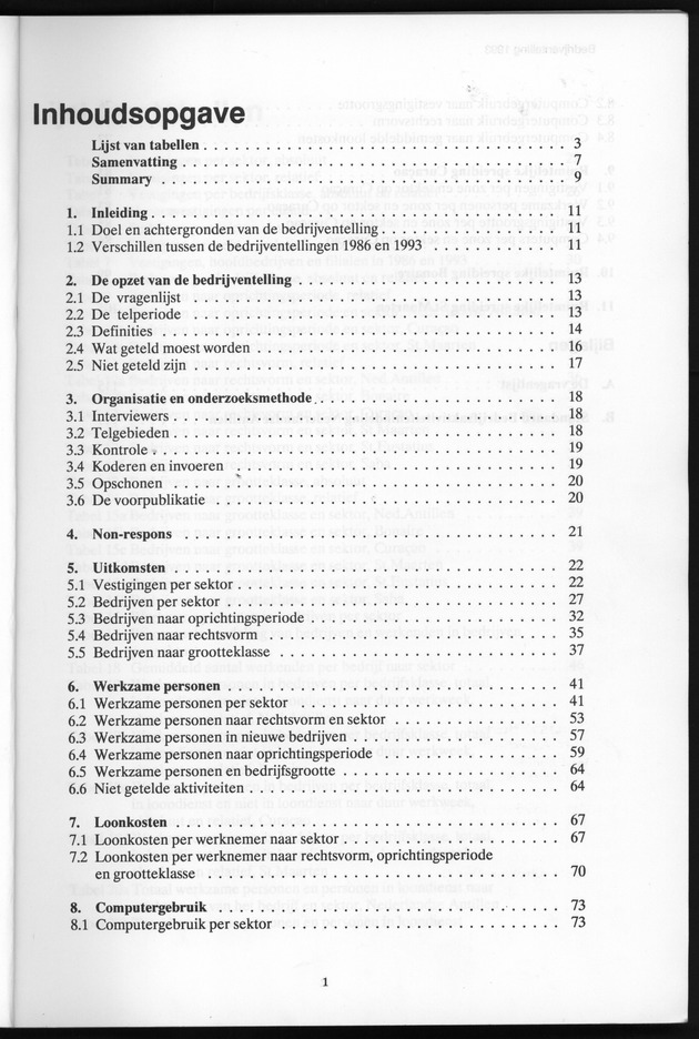 Bedrijventelling 1993 Nederlandse Antillen - Page 1