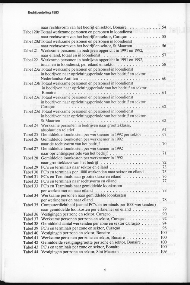 Bedrijventelling 1993 Nederlandse Antillen - Page 4