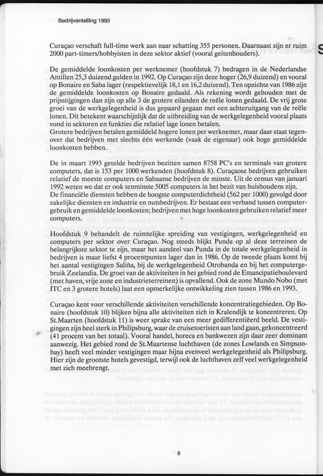 Bedrijventelling 1993 Nederlandse Antillen - Page 8