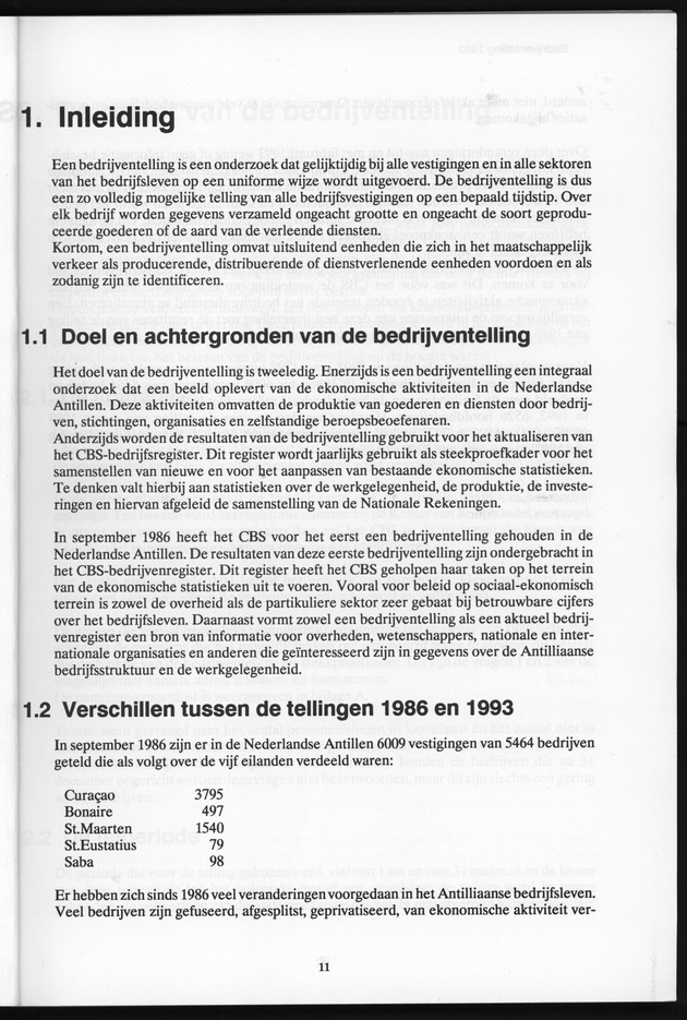 Bedrijventelling 1993 Nederlandse Antillen - Page 11