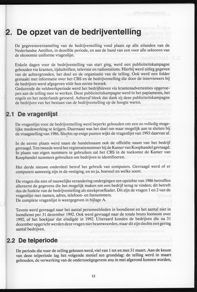 Bedrijventelling 1993 Nederlandse Antillen - Page 13
