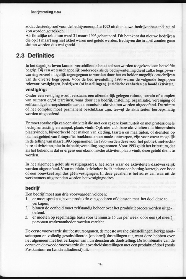 Bedrijventelling 1993 Nederlandse Antillen - Page 14