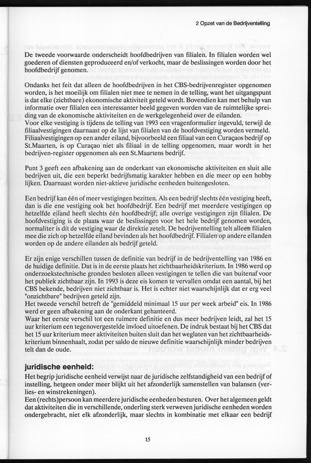 Bedrijventelling 1993 Nederlandse Antillen - Page 15
