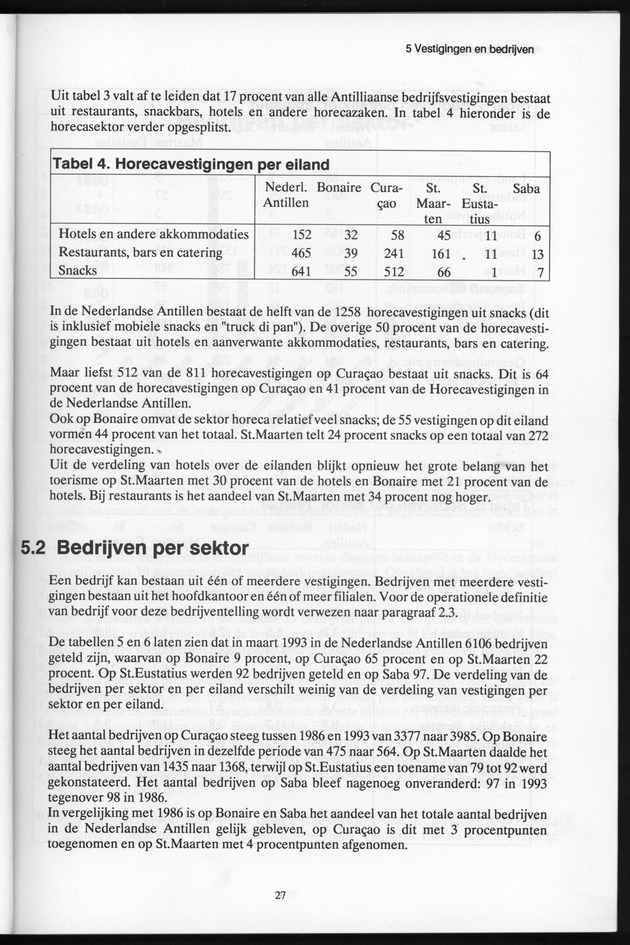Bedrijventelling 1993 Nederlandse Antillen - Page 27