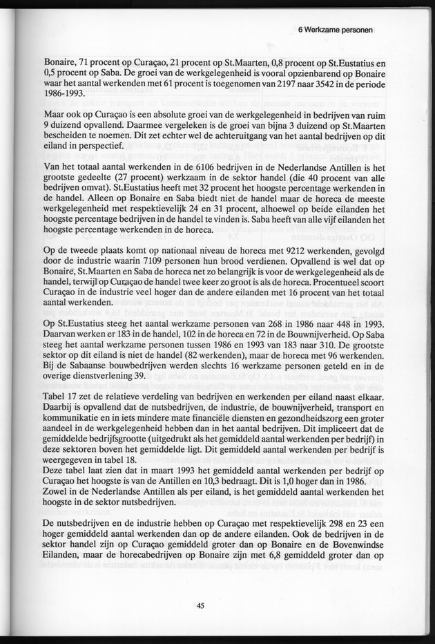 Bedrijventelling 1993 Nederlandse Antillen - Page 45