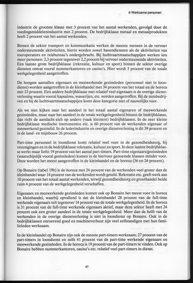 Bedrijventelling 1993 Nederlandse Antillen - Page 47