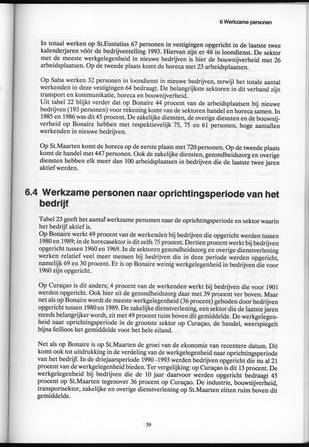 Bedrijventelling 1993 Nederlandse Antillen - Page 59