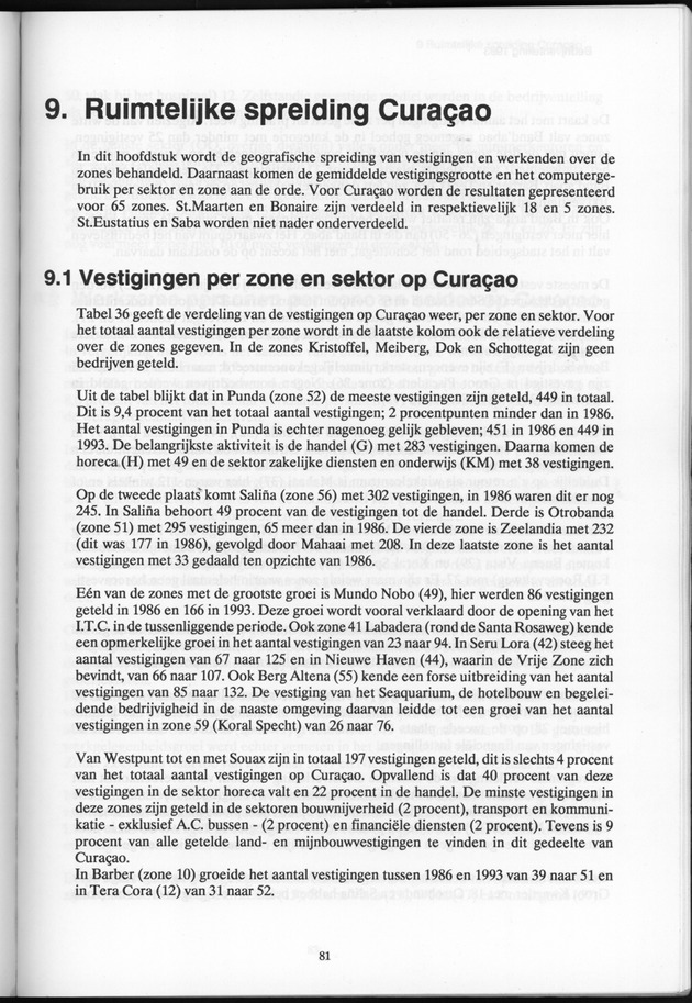 Bedrijventelling 1993 Nederlandse Antillen - Page 81
