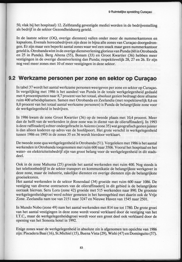 Bedrijventelling 1993 Nederlandse Antillen - Page 83