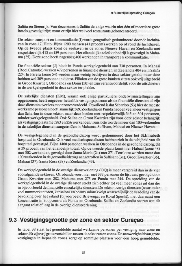Bedrijventelling 1993 Nederlandse Antillen - Page 85