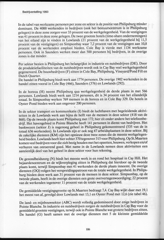Bedrijventelling 1993 Nederlandse Antillen - Page 106