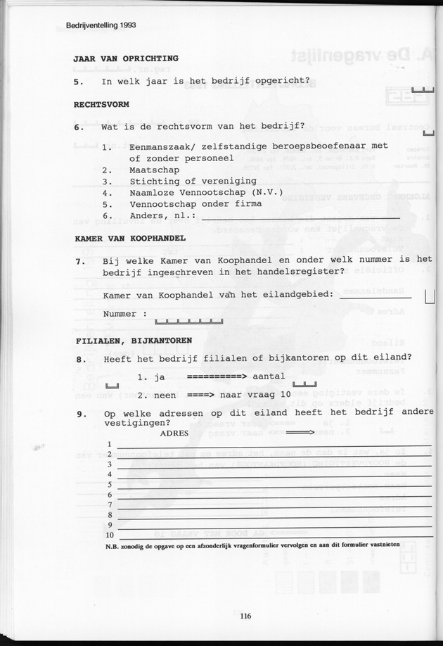 Bedrijventelling 1993 Nederlandse Antillen - Page 116