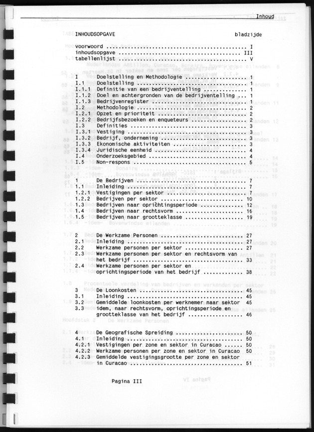 Bedrijventelling 1986 - Page III