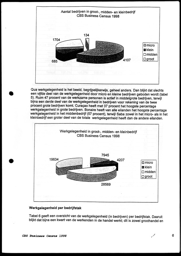 Eerste Resultaten CBS Business Census 1998 - Page 6