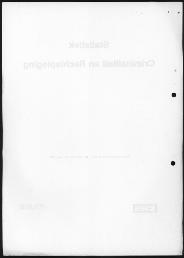 Statistiek Criminaliteit en Rechtspleging - Blank Page