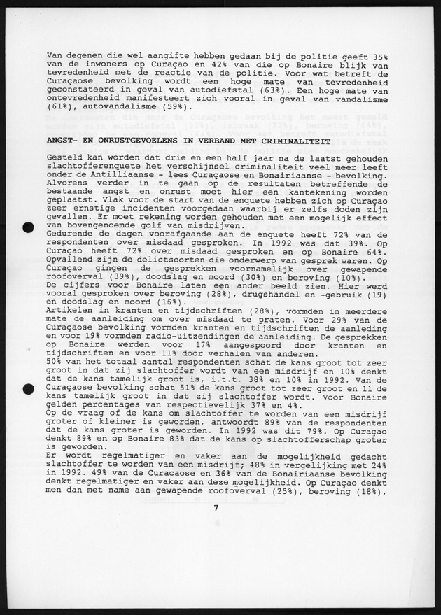 Slachtofferonderzoek Bonaire en Curacao 1995 - Page 7