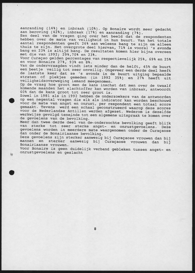 Slachtofferonderzoek Bonaire en Curacao 1995 - Page 8