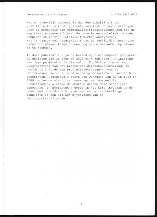Geregistreerde misdrijven Griffie 1998/2000 - Page 3