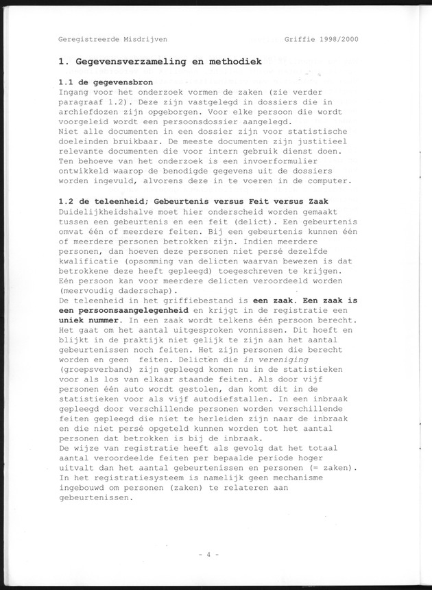 Geregistreerde misdrijven Griffie 1998/2000 - Page 4
