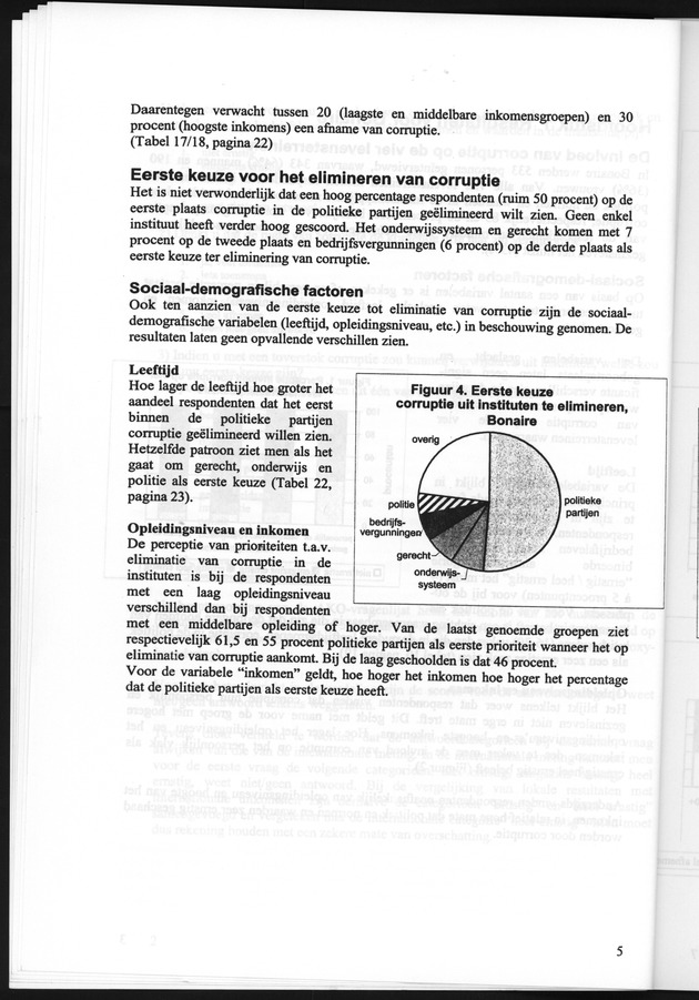 Perceptie van Corruptie Bonaire en Curaҫao 2004 - Page 5