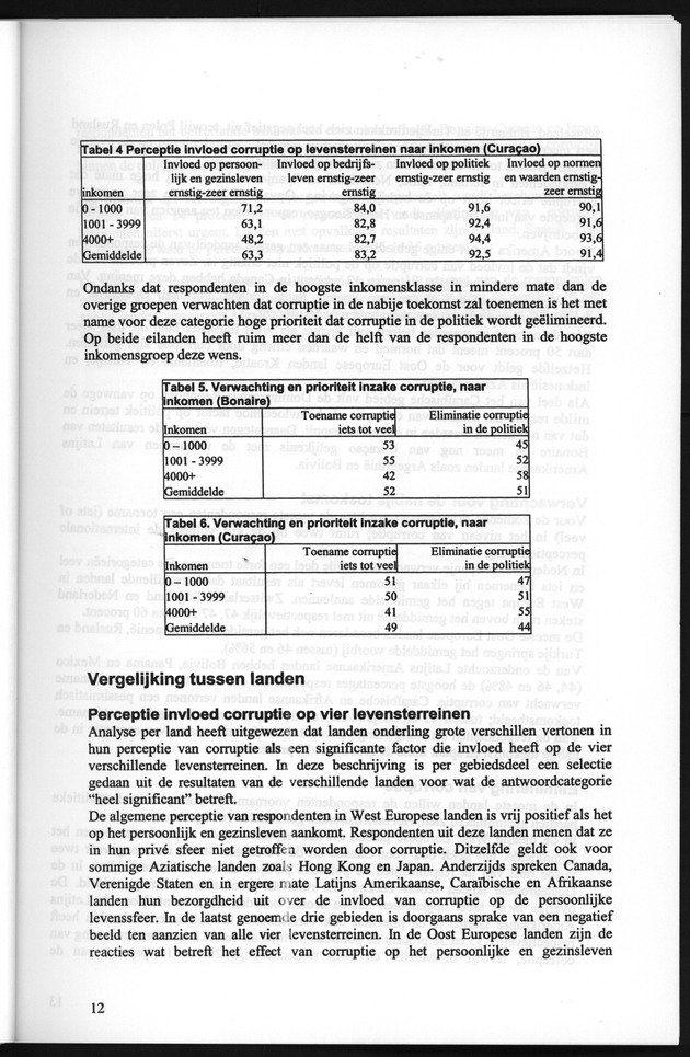 Perceptie van Corruptie Bonaire en Curaҫao 2004 - Page 12