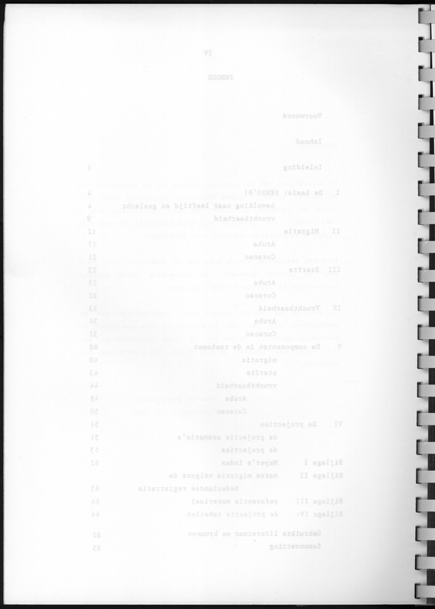 Bevolkingsvooruitberekening voor Aruba en Curaҫao op basis van de bevolkingsomvang volgens den census van 1981 - Blank Page