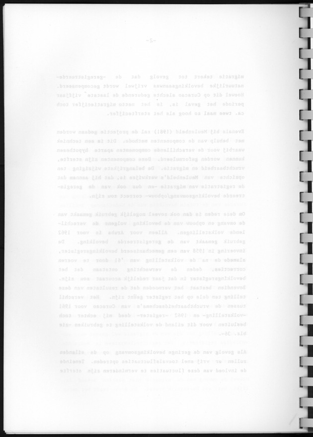 Bevolkingsvooruitberekening voor Aruba en Curaҫao op basis van de bevolkingsomvang volgens den census van 1981 - Blank Page