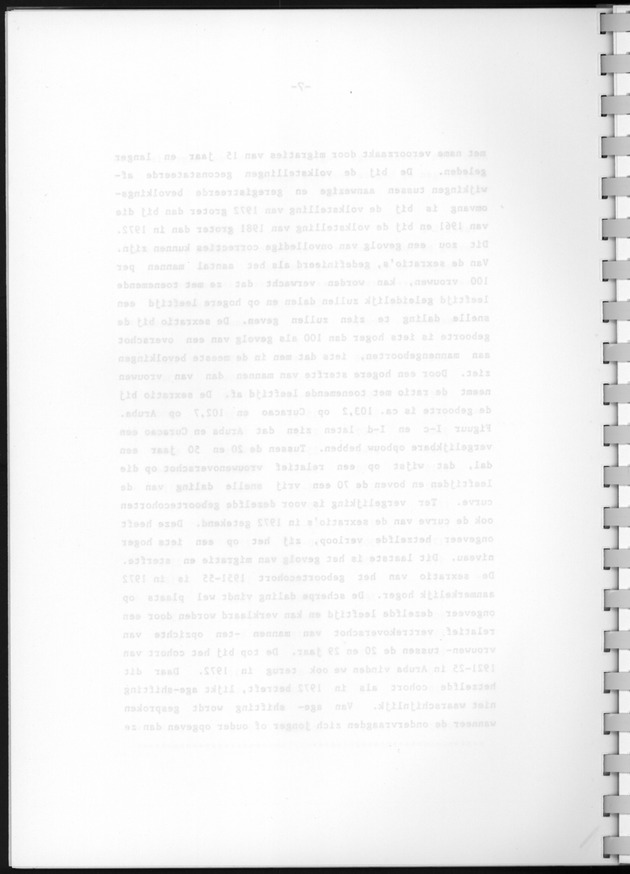 Bevolkingsvooruitberekening voor Aruba en Curaҫao op basis van de bevolkingsomvang volgens den census van 1981 - Blank Page