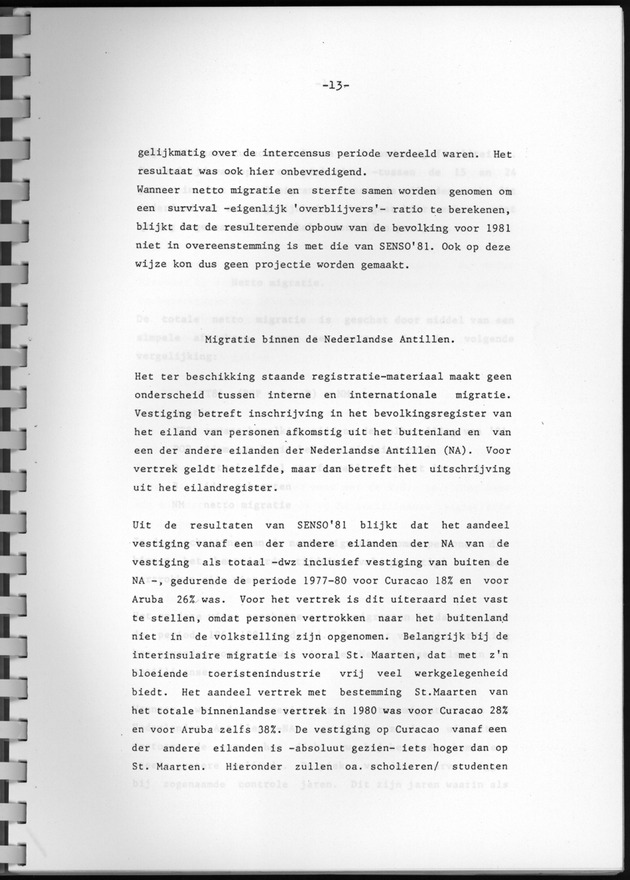 Bevolkingsvooruitberekening voor Aruba en Curaҫao op basis van de bevolkingsomvang volgens den census van 1981 - Page 13