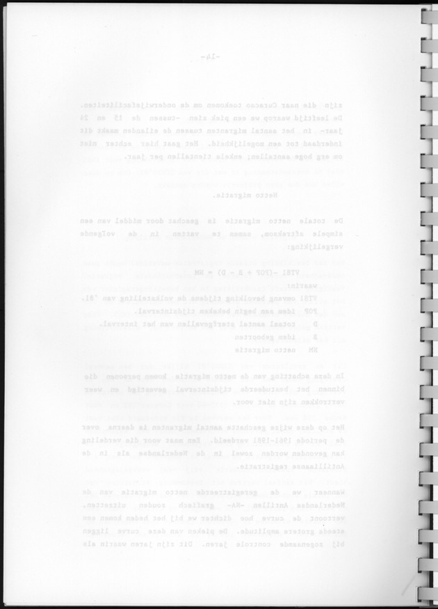 Bevolkingsvooruitberekening voor Aruba en Curaҫao op basis van de bevolkingsomvang volgens den census van 1981 - Blank Page