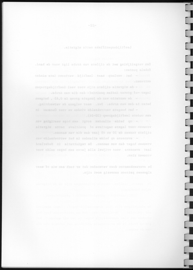 Bevolkingsvooruitberekening voor Aruba en Curaҫao op basis van de bevolkingsomvang volgens den census van 1981 - Blank Page