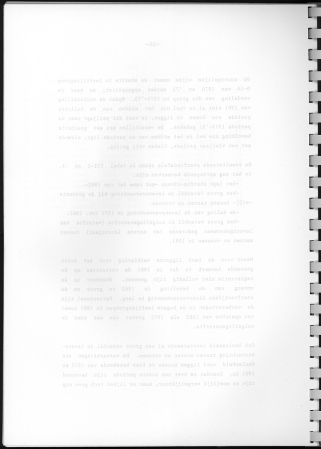 Bevolkingsvooruitberekening voor Aruba en Curaҫao op basis van de bevolkingsomvang volgens den census van 1981 - Blank Page