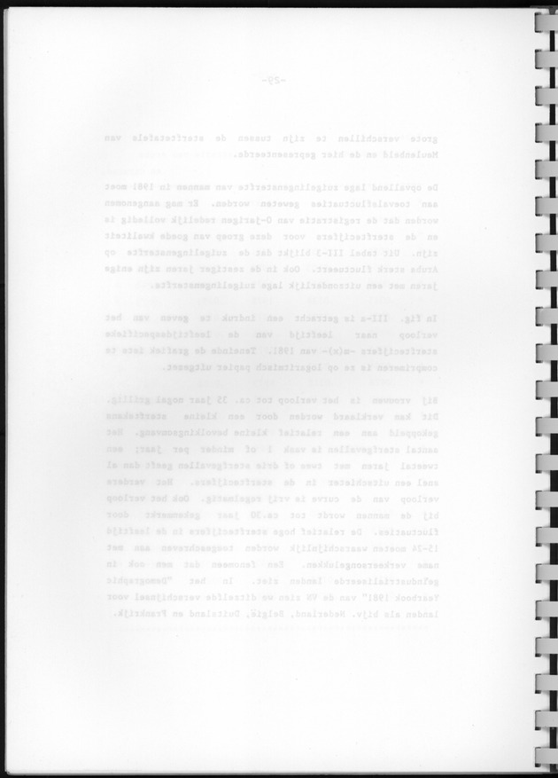 Bevolkingsvooruitberekening voor Aruba en Curaҫao op basis van de bevolkingsomvang volgens den census van 1981 - Blank Page