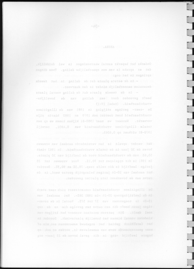 Bevolkingsvooruitberekening voor Aruba en Curaҫao op basis van de bevolkingsomvang volgens den census van 1981 - Blank Page