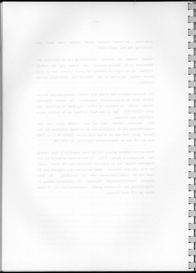 Bevolkingsvooruitberekening voor Aruba en Curaҫao op basis van de bevolkingsomvang volgens den census van 1981 - Blank Page