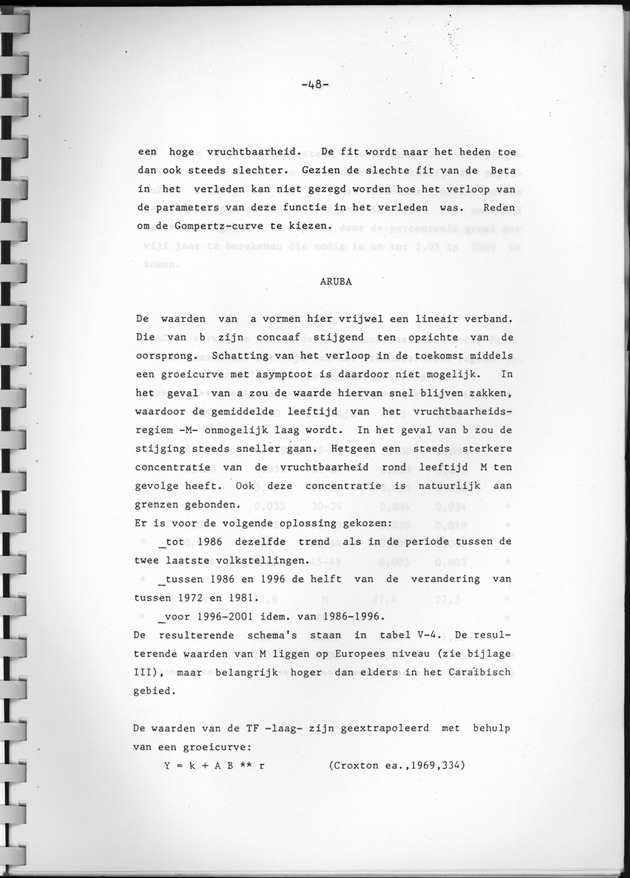 Bevolkingsvooruitberekening voor Aruba en Curaҫao op basis van de bevolkingsomvang volgens den census van 1981 - Page 48