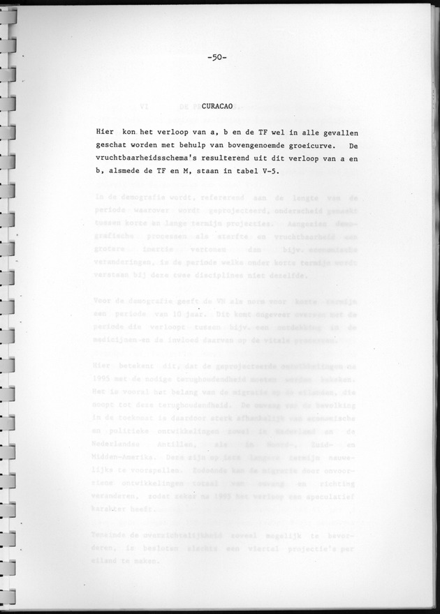 Bevolkingsvooruitberekening voor Aruba en Curaҫao op basis van de bevolkingsomvang volgens den census van 1981 - Page 50