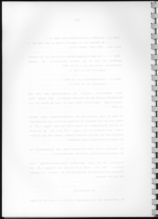 Bevolkingsvooruitberekening voor Aruba en Curaҫao op basis van de bevolkingsomvang volgens den census van 1981 - Blank Page