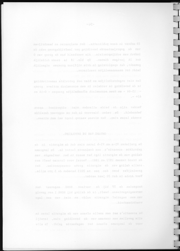 Bevolkingsvooruitberekening voor Aruba en Curaҫao op basis van de bevolkingsomvang volgens den census van 1981 - Blank Page