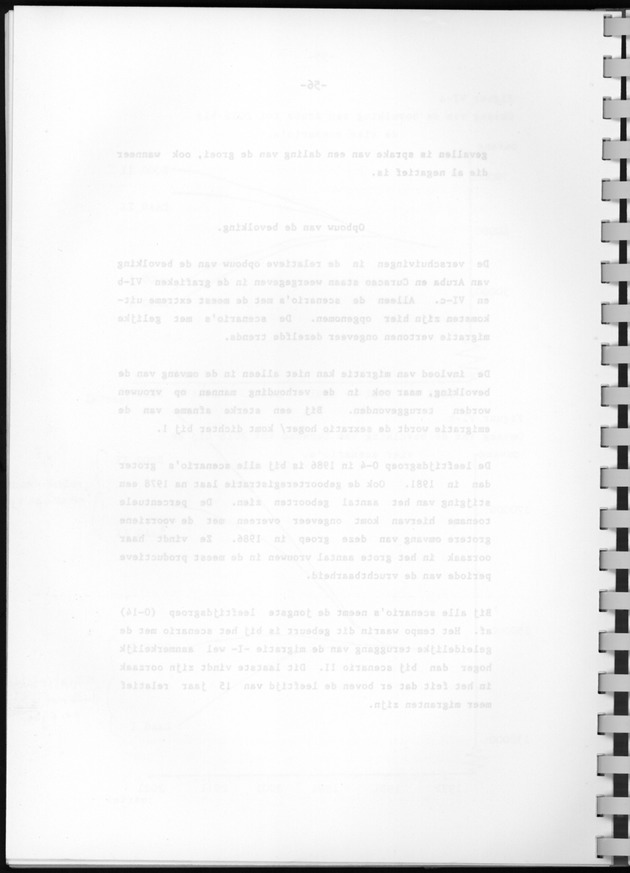 Bevolkingsvooruitberekening voor Aruba en Curaҫao op basis van de bevolkingsomvang volgens den census van 1981 - Blank Page