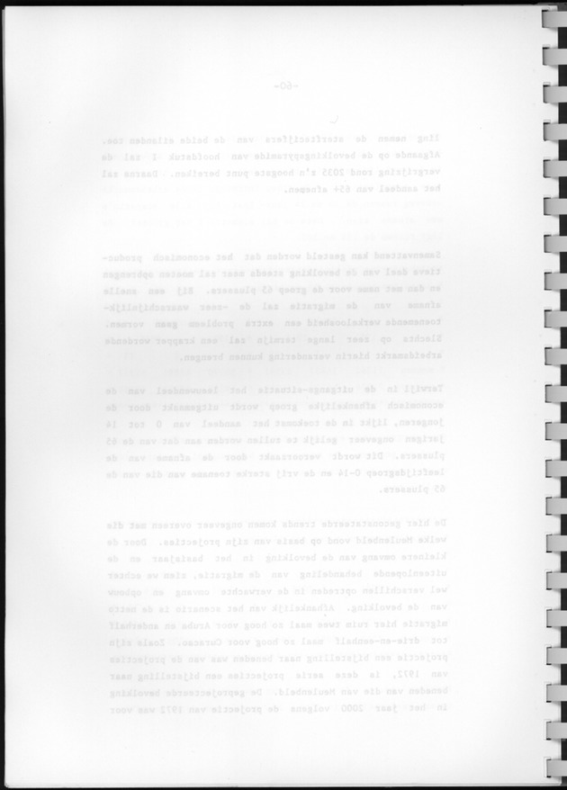 Bevolkingsvooruitberekening voor Aruba en Curaҫao op basis van de bevolkingsomvang volgens den census van 1981 - Blank Page