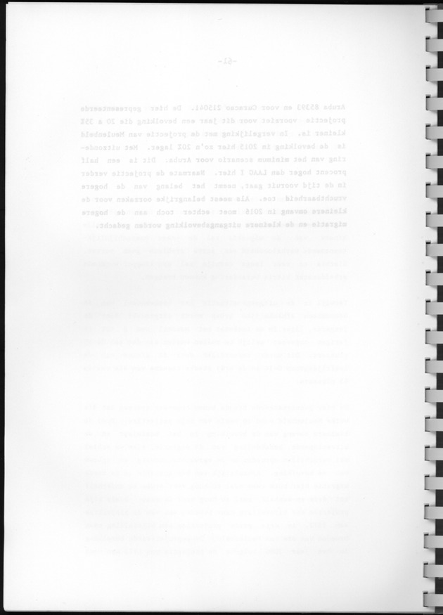 Bevolkingsvooruitberekening voor Aruba en Curaҫao op basis van de bevolkingsomvang volgens den census van 1981 - Blank Page