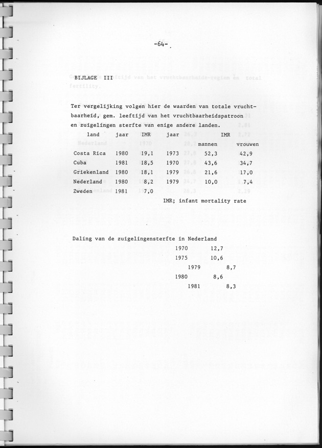 Bevolkingsvooruitberekening voor Aruba en Curaҫao op basis van de bevolkingsomvang volgens den census van 1981 - Page 64