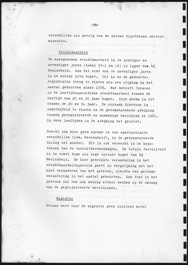 Bevolkingsvooruitberekening voor Aruba en Curaҫao op basis van de bevolkingsomvang volgens den census van 1981 - Page 86