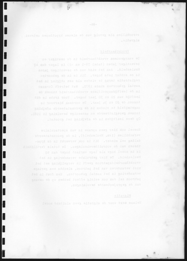Bevolkingsvooruitberekening voor Aruba en Curaҫao op basis van de bevolkingsomvang volgens den census van 1981 - Blank Page