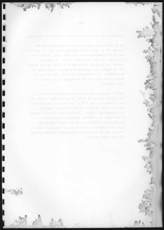 Bevolkingsvooruitberekening voor Aruba en Curaҫao op basis van de bevolkingsomvang volgens den census van 1981 - Blank Page