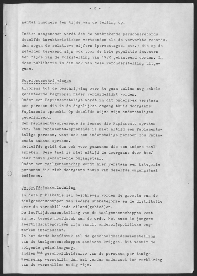 De taalsituatie in de Ned. Antillen Ten tijde van de eerste algemene volks en woningtelling in de Nederlandse Antillen - Page 2