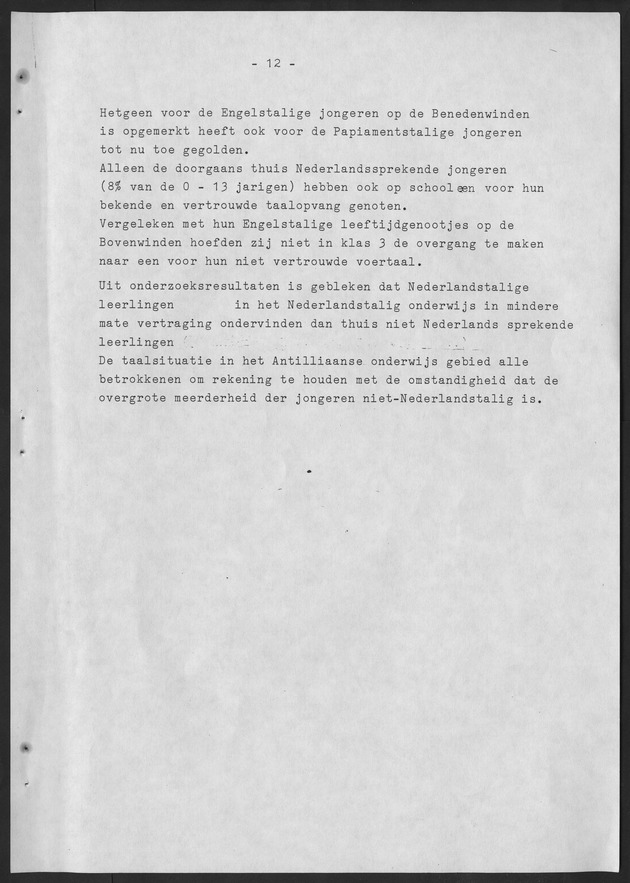 De taalsituatie in de Ned. Antillen Ten tijde van de eerste algemene volks en woningtelling in de Nederlandse Antillen - Page 12